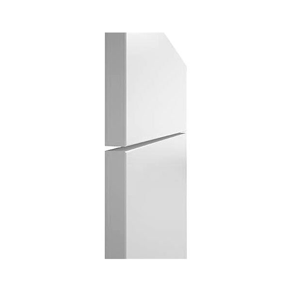 Slab hinged wardrobe door - light grey finish